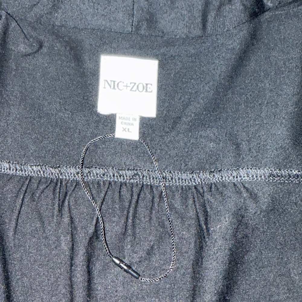 NIC+ZOE Black Open Front Cardigan Women’s XL - Picture 10 of 10